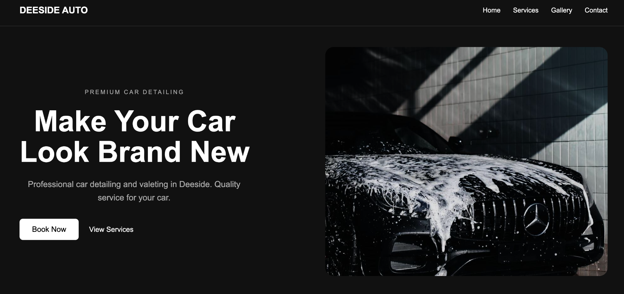 DEESIDE AUTO website project